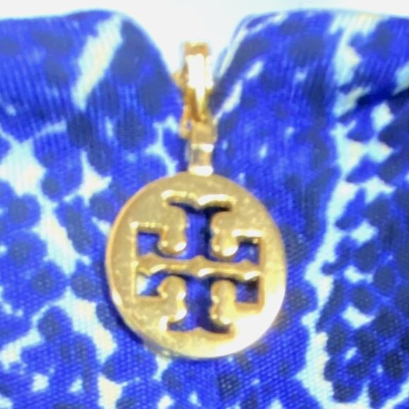 Tory Burch Carly Silk Fit & Flare Faux Wrap Dress Blue Snakeskin Print Knee Leng - Picture 5 of 11